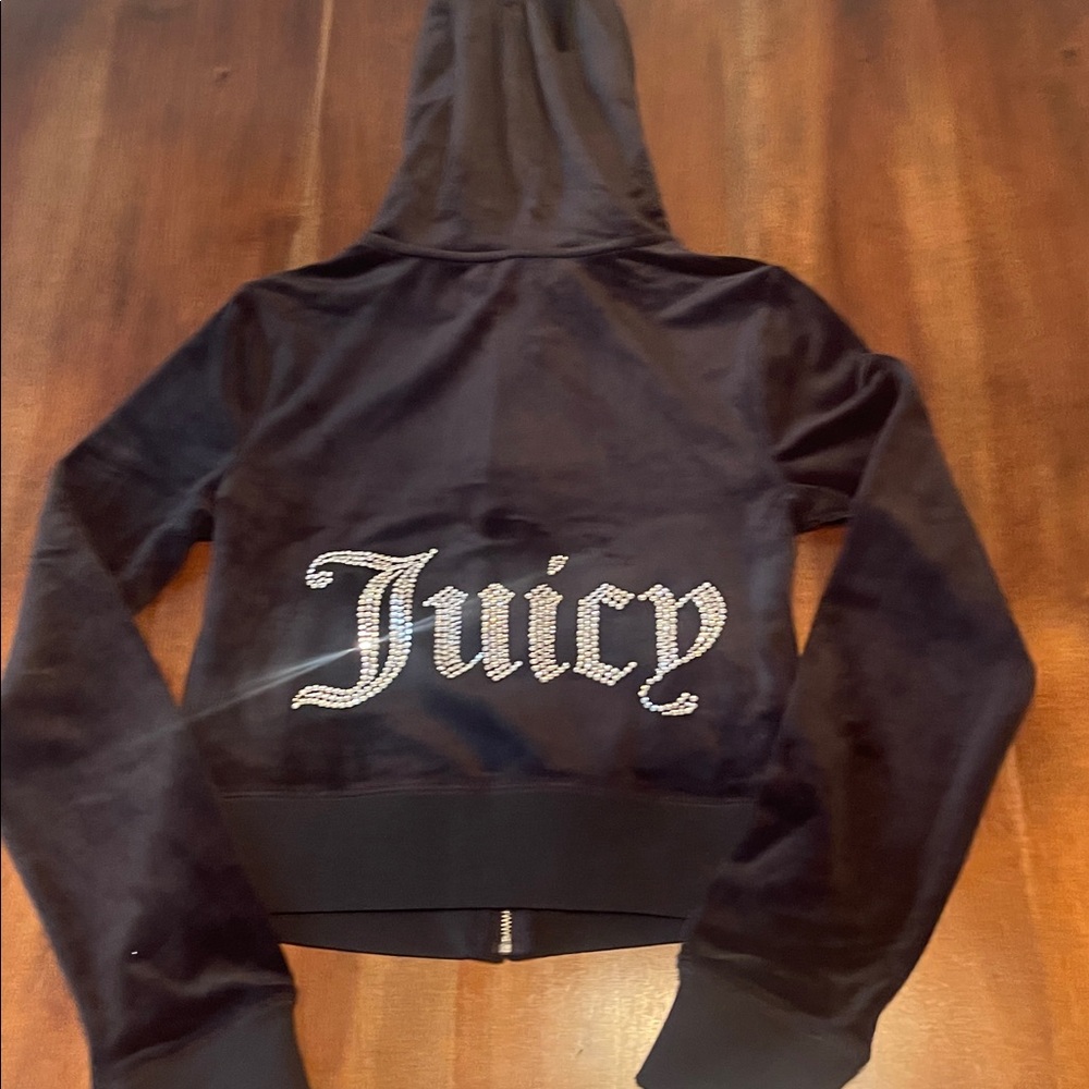 Juicy Couture Black Velour set NEW without tags